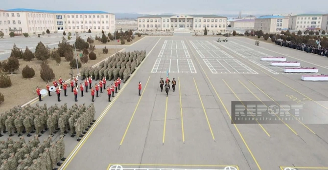 Naxçıvanda gənc əsgərlərin andiçmə mərasimi keçirildi — FOTO