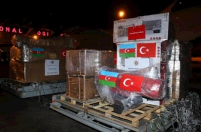 Mehriban Əliyevanın göstərişi ilə daha bir humanitar yardım təyyarəsi Türkiyəyə yola düşüb — FOTO