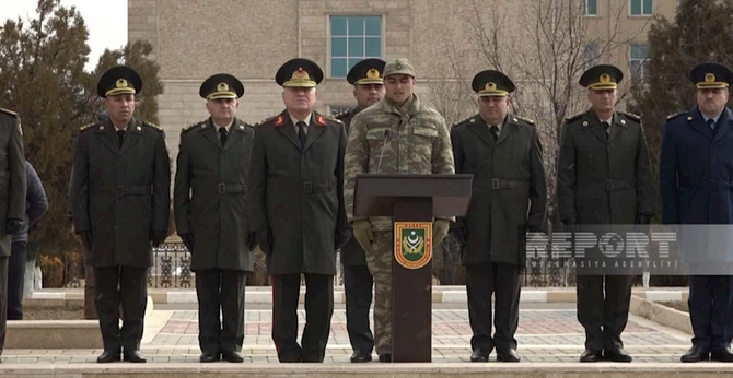 Naxçıvanda gənc əsgərlərin andiçmə mərasimi keçirildi — FOTO