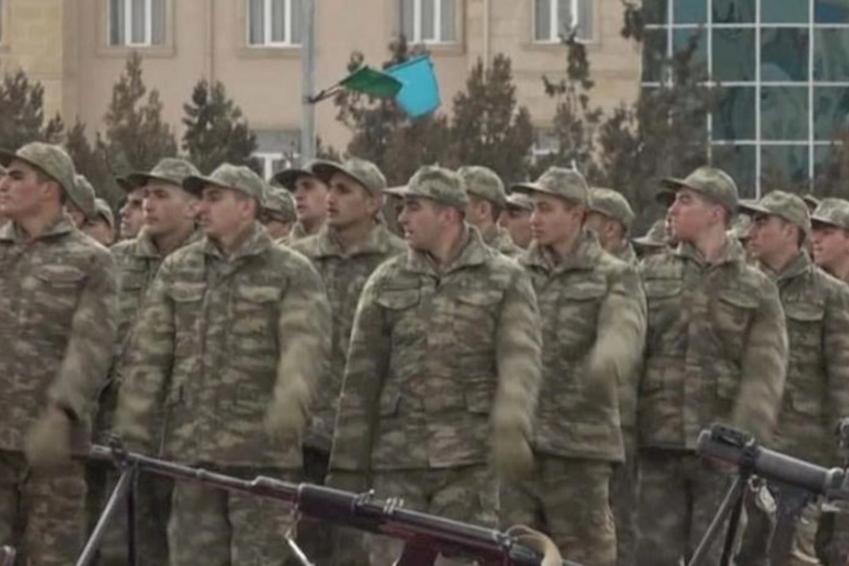 Naxçıvanda gənc əsgərlərin andiçmə mərasimi keçirildi — FOTO