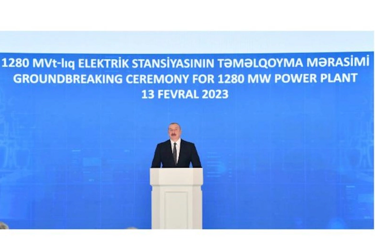 Prezident İlham Əliyev müstəqillik dövrünün ən böyük İES-nin təməlqoyma mərasimində iştirak etdi