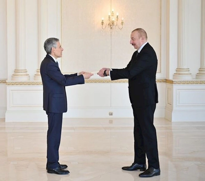 Prezident yeni səfirin etimadnaməsini qəbul edib — FOTOLAR