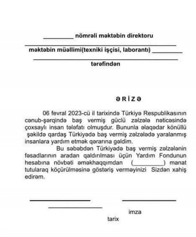Azərbaycanda müəllimlər zəlzələ bölgəsinə yardıma məcbur edilir? — ARAŞDIRMA