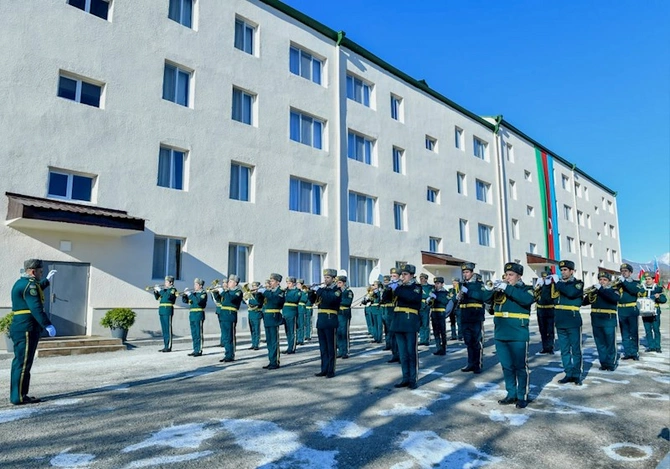 Cəbrayılda DSX-nin xidməti yaşayış binaları istifadəyə verildi — FOTOLAR Cəbrayılda DSX-nin xidməti yaşayış binaları istifadəyə verildi — FOTOLAR