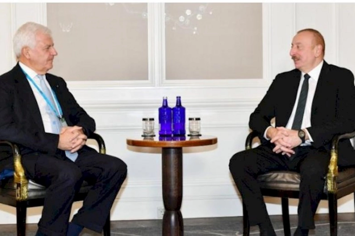 Prezident “Leonardo” şirkətinin rəhbəri ilə görüşdü — YENİLƏNİB (FOTO)