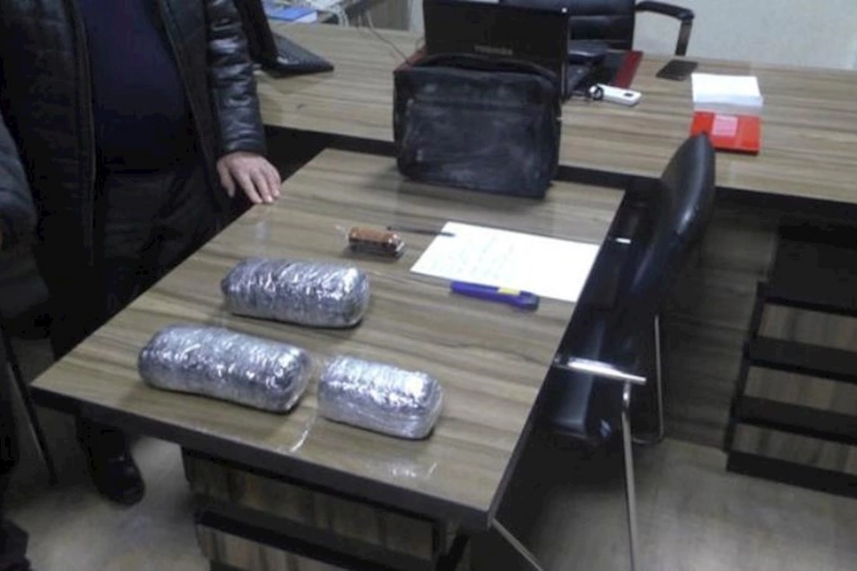İrandan Şəmkirə narkotik gətirən narkokuryer saxlanılıb — FOTO/VİDEO