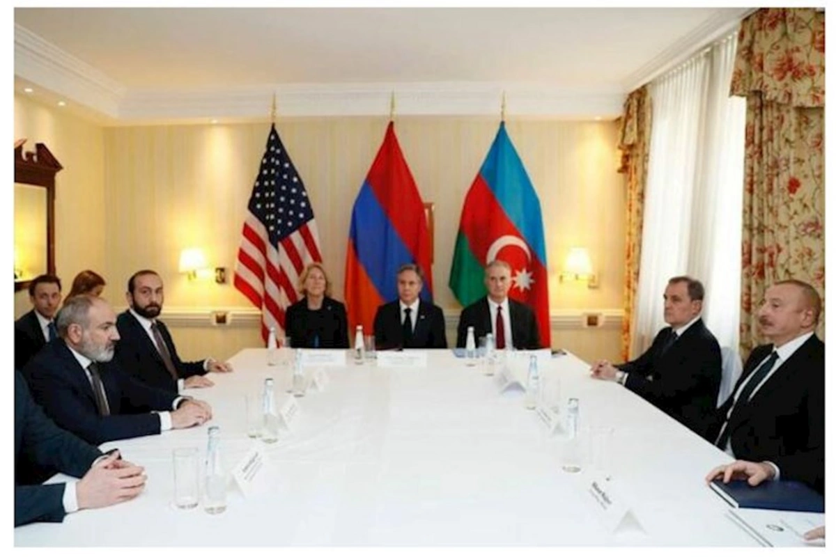 İlham Əliyevin Blinken və Paşinyanla görüşü başladı — FOTO