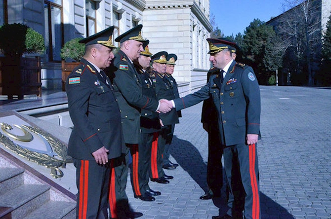 Kərim Vəliyev Bakıda gürcüstanlı general-mayor ilə görüşdü — FOTO/VİDEO
