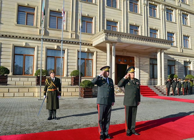 Kərim Vəliyev Bakıda gürcüstanlı general-mayor ilə görüşdü — FOTO/VİDEO