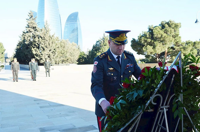 Kərim Vəliyev Bakıda gürcüstanlı general-mayor ilə görüşdü — FOTO/VİDEO