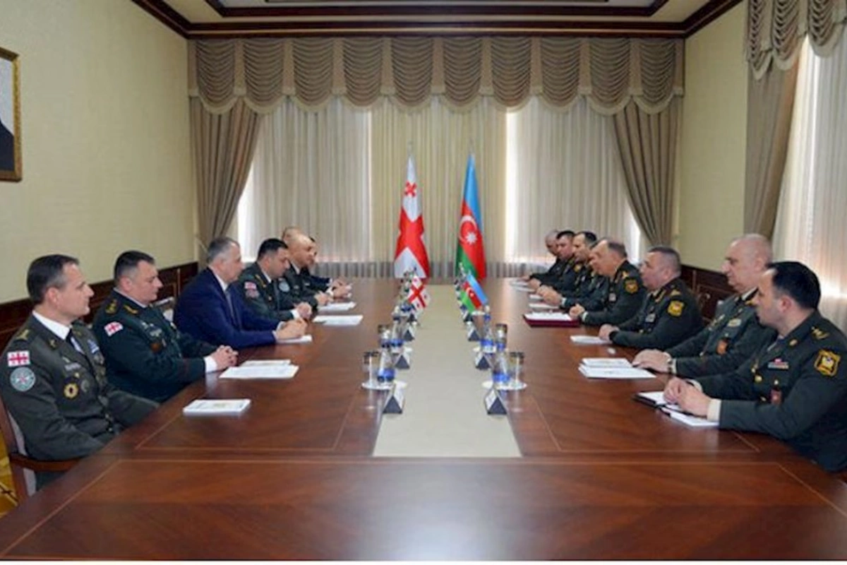 Kərim Vəliyev Bakıda gürcüstanlı general-mayor ilə görüşdü — FOTO/VİDEO