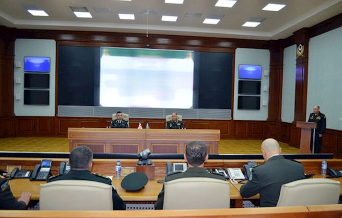Kərim Vəliyev Bakıda gürcüstanlı general-mayor ilə görüşdü — FOTO/VİDEO