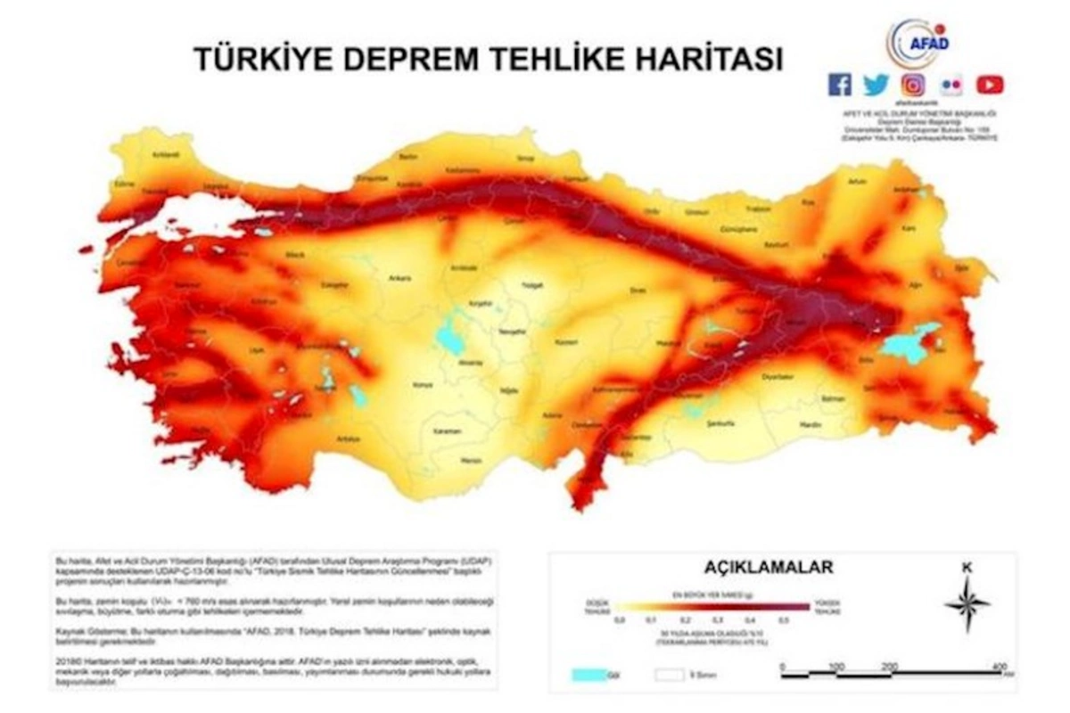 İstanbulda aktiv fay xətti ilə zəlzələ riski olan yerlər — SİYAHI