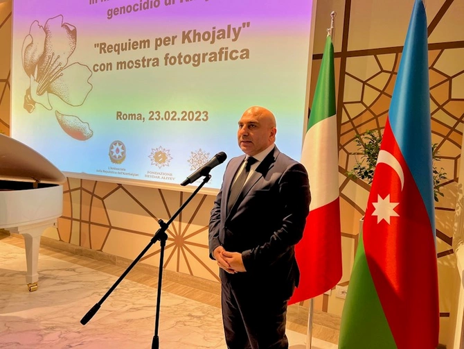 Heydər Əliyev Fondunun təşkilatçılığı ilə Romada Xocalı ilə bağlı tədbir — FOTOLAR