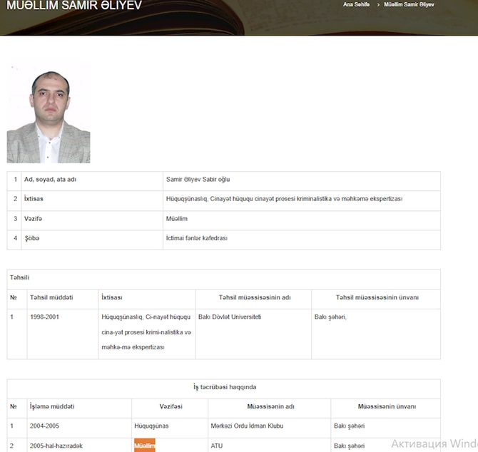 ATU-nun prorektorunun iki oğlu da yanında işləyir — Qanun buna icazə verirmi?