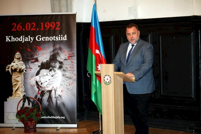 Estoniyada Xocalı soyqırımının ildönümü ilə bağlı anım tədbiri keçirildi — FOTOLAR Estoniyada Xocalı soyqırımının ildönümü ilə bağlı anım tədbiri keçirildi — FOTOLAR