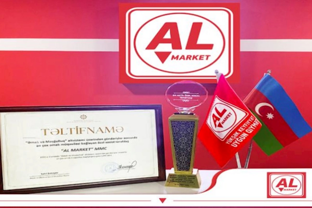 Nazirlik AL Marketi mükafatlandırdı — FOTO