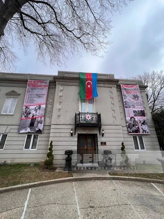 Ermənilər ABŞ-da Azərbaycan səfirliyinin qarşısında təxribata əl atıblar — YENİLƏNİB (FOTO)