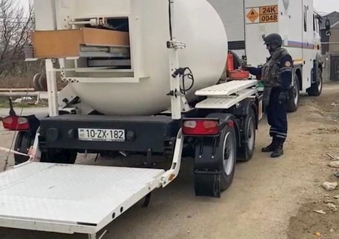 Binəqədidə hərbi sursat aşkarlanıb — FOTO/VİDEO
