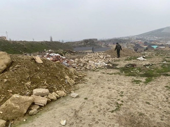 Binəqədidə hərbi sursat aşkarlanıb — FOTO/VİDEO