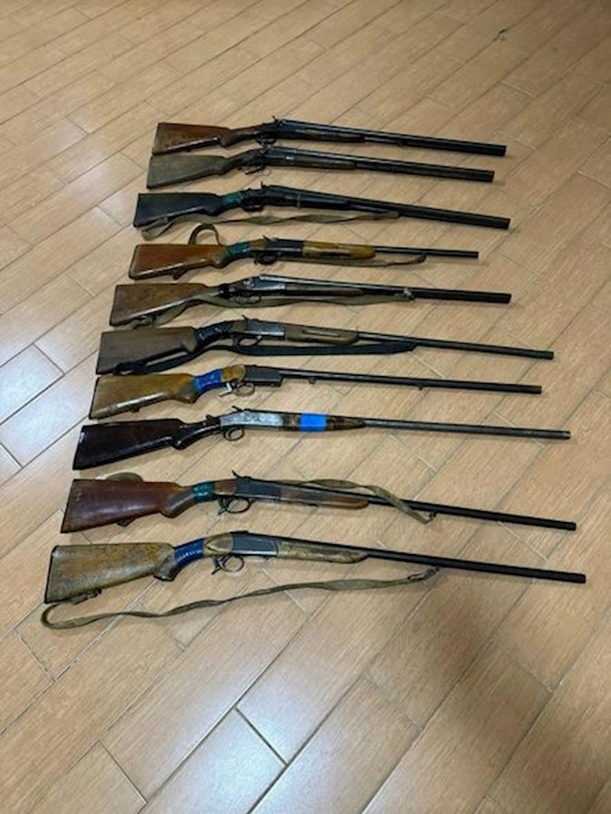 Goranboyda qanunsuz saxlanılan ov silahları müsadirə edildi — FOTO
