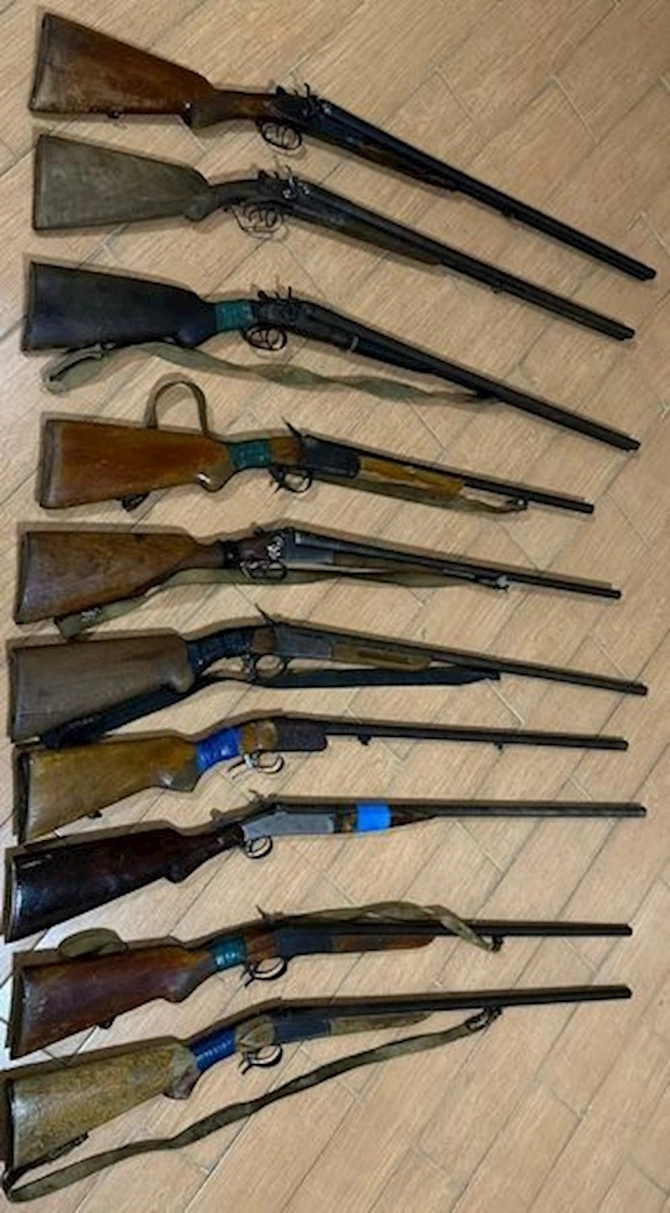 Goranboyda qanunsuz saxlanılan ov silahları müsadirə edildi — FOTO