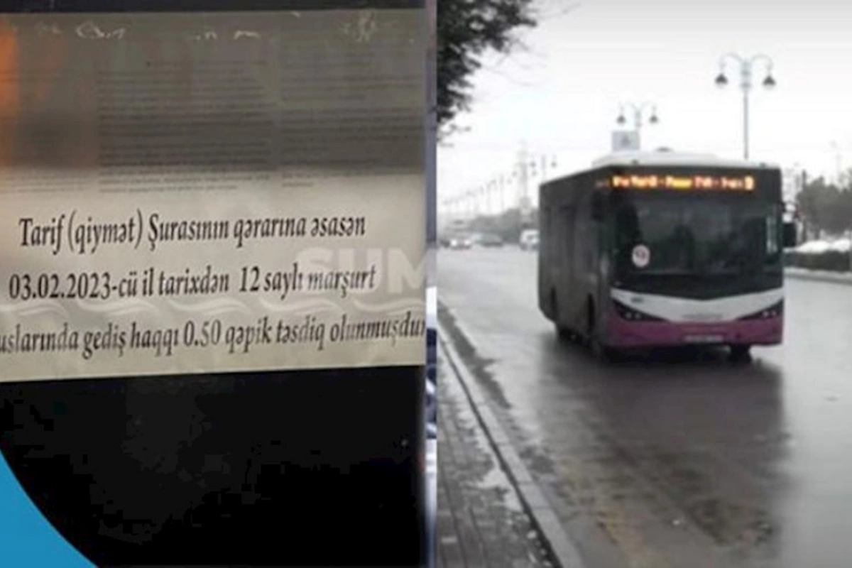 Sumqayıtda bəzi avtobuslarda gediş haqqı 20 qəpik qalxdı — Süni qiymət artıranlara XƏBƏRDARLIQ