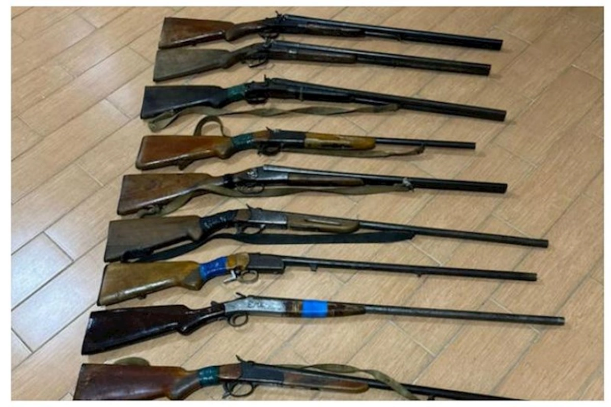 Goranboyda qanunsuz saxlanılan ov silahları müsadirə edildi — FOTO