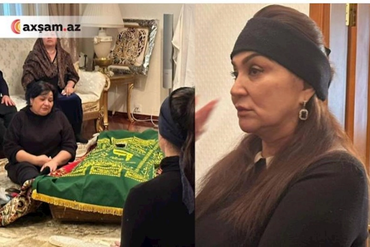 Yaxınları Zeynəb Dostəliyeva ilə vidalaşır — FOTO