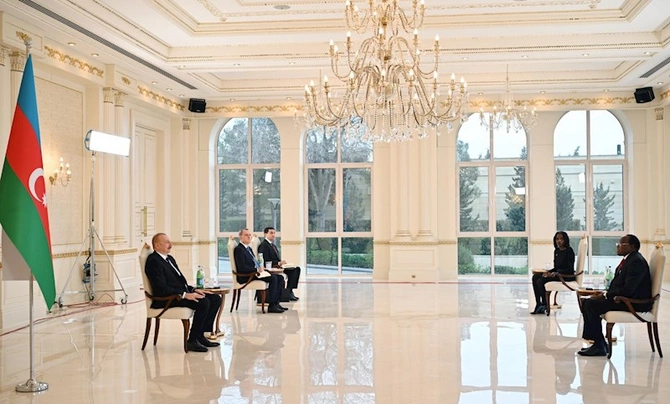 Prezident Namibiya səfirinin etimadnaməsini qəbul edib — FOTO