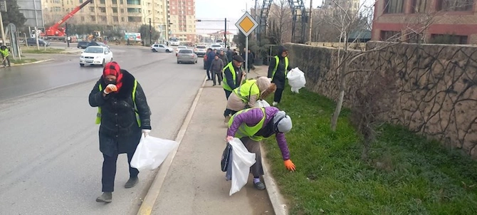Abşeronda abadlıq-təmizlik işləri görülüb — FOTOLAR