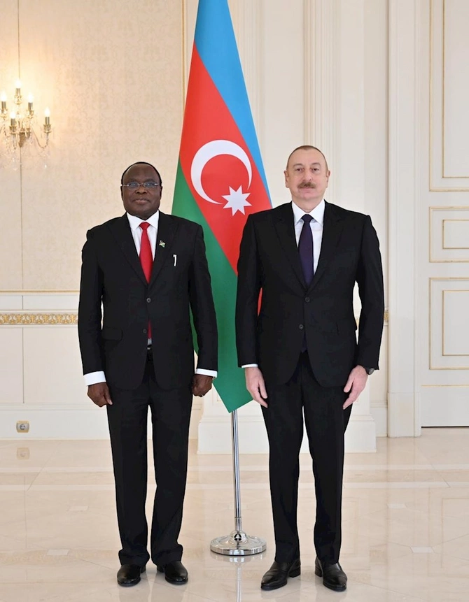 Prezident Namibiya səfirinin etimadnaməsini qəbul edib — FOTO