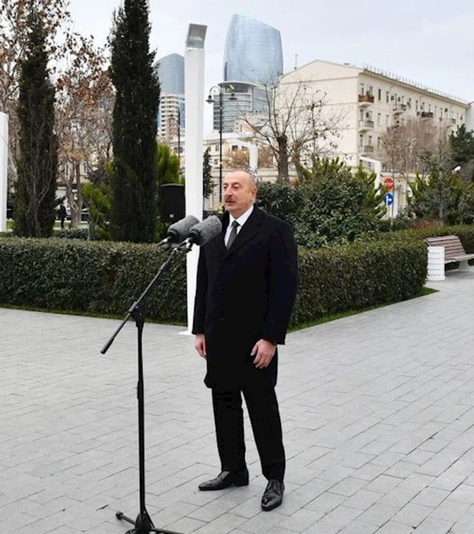 Prezident bəstəkar Tofiq Quliyevin abidəsinin açılışında — FOTO Prezident bəstəkar Tofiq Quliyevin abidəsinin açılışında — FOTO