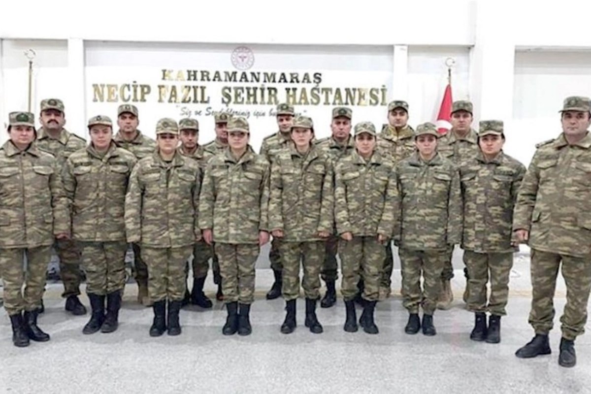 Hərbi tibb personalımız Kahramanmaraşda