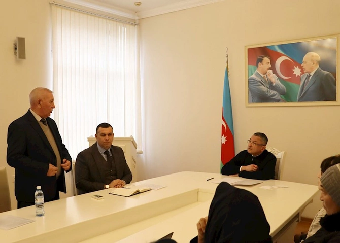 Dövlət Komitəsində Alxaslı kəndinin sakinləri ilə görüş keçirilib — FOTOLAR
