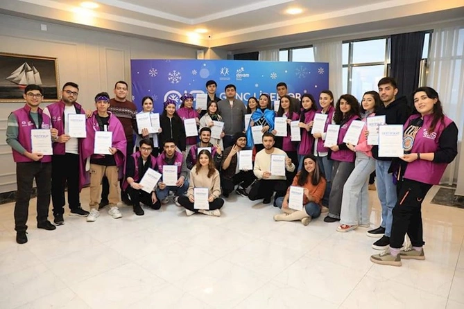 Gənc Liderlər üçün Qış Universitetinin növbəti mövsümü başa çatıb — FOTO Gənc Liderlər üçün Qış Universitetinin növbəti mövsümü başa çatıb — FOTO