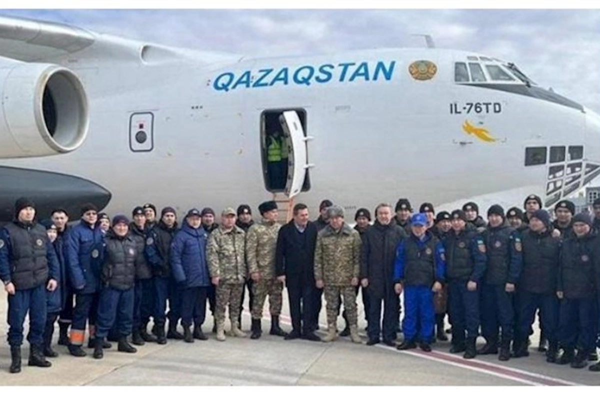 Qazaxıstan xilasediciləri qardaş xalqın köməyinə ilk gələnlərdən olub —FOTO/VİDEO
