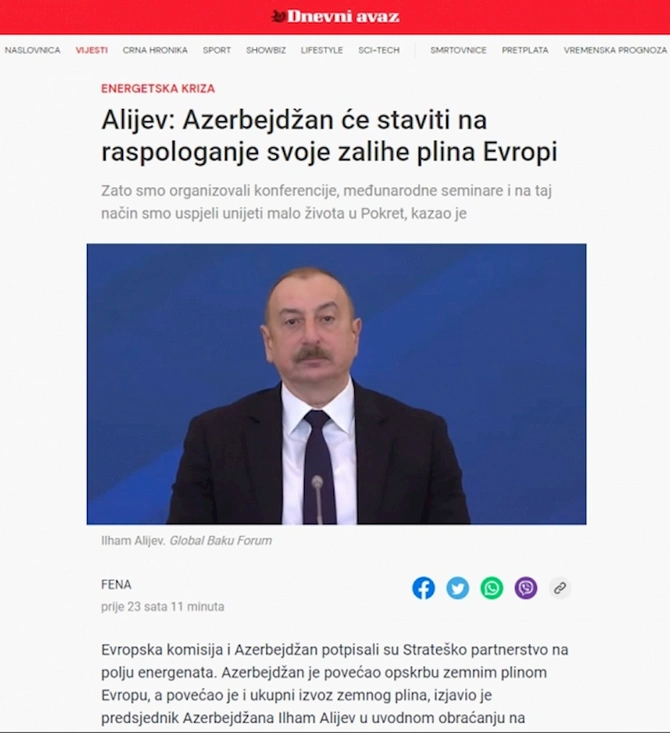 X Qlobal Bakı Forumu dünya mediasının diqqət mərkəzində