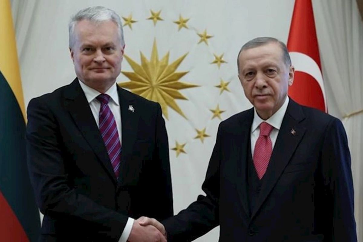 Ərdoğan litvalı həmkarı ilə görüşdü