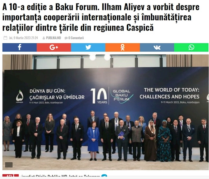 X Qlobal Bakı Forumu dünya mediasının diqqət mərkəzində