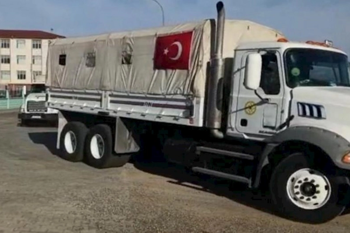 FHN-in Türkiyəyə humanitar yardım aparmış vasitələrinin növbəti hissəsi Bakıya qayıdır – VİDEO