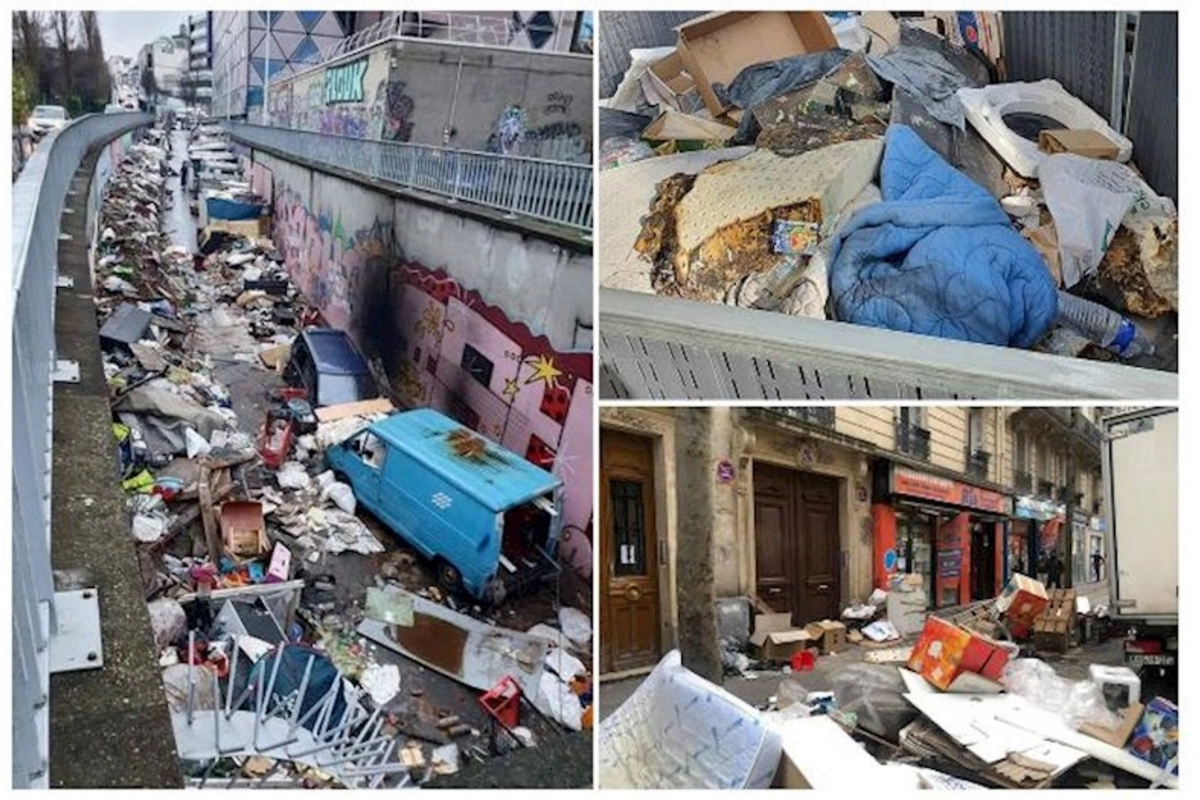 Paris küçələri zibilxanaya çevrildi — Sakinlər siçovulların çoxalmasından narahatlıq keçirir