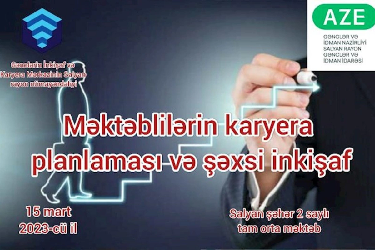 Salyanda Məktəblilərin karyera planlaması və şəxsi inkişaf mövzusunda təlim keçirildi