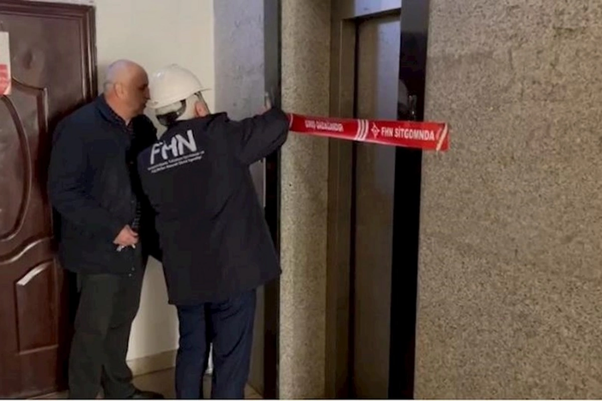 FHN bu şirkətə məxsus binanı yoxladı — Lifti dayandırıldı (VİDEO)