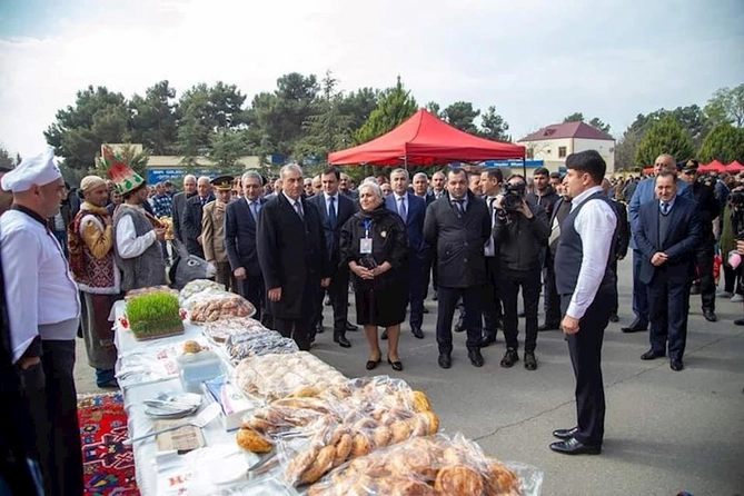Salyanda Novruz bayramı münasibətilə tədbir keçirildi — FOTOLAR