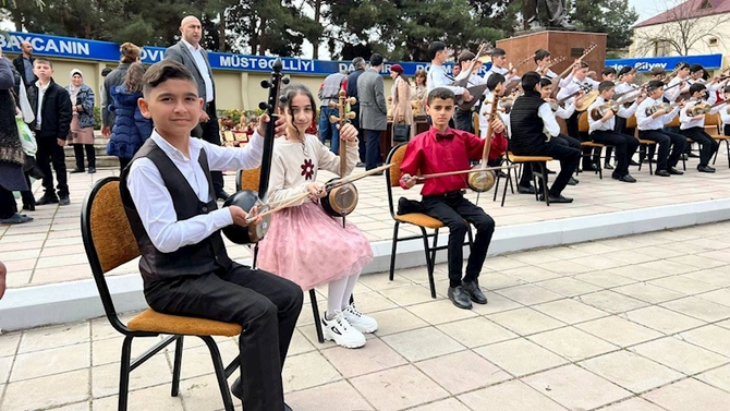 Salyanda Novruz bayramı münasibətilə tədbir keçirildi — FOTOLAR
