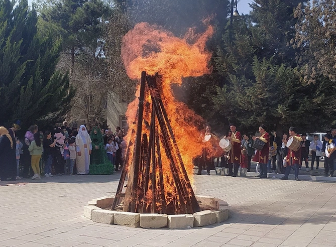 Salyanda Novruz bayramı münasibətilə tədbir keçirildi — FOTOLAR