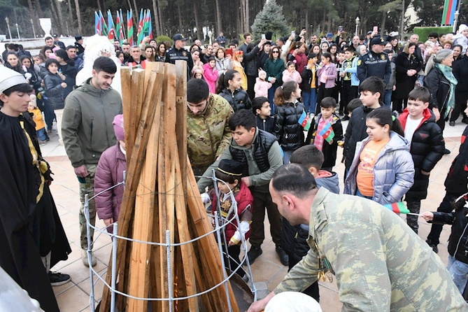 Abşeron rayonunda Novruz şənliyi keçirildi — FOTO