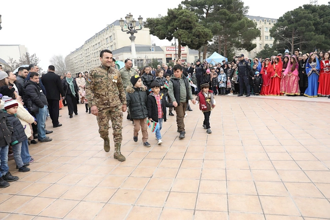 Abşeron rayonunda Novruz şənliyi keçirildi — FOTO