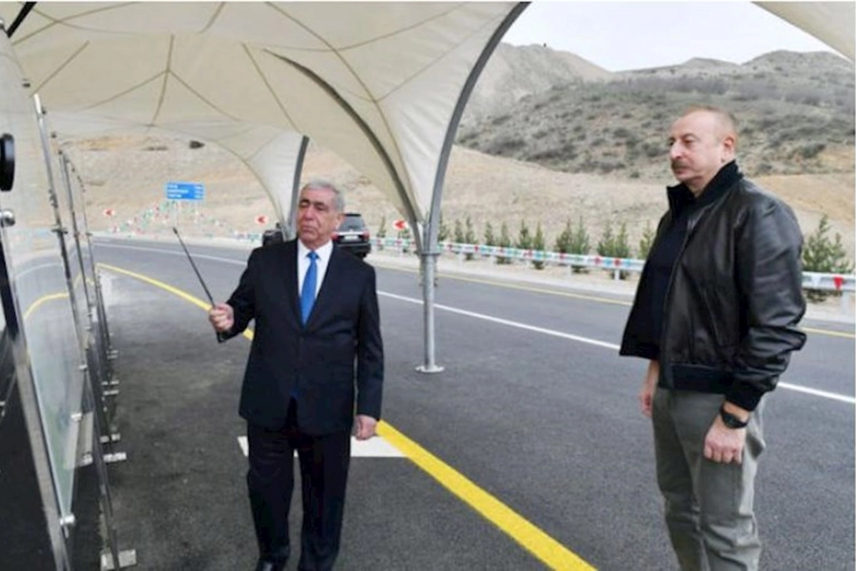 Azərbaycan Prezidenti Talış-Tapqaraqoyunlu-Qaşaltı sanatoriyası yolunun açılışını edib